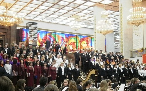 Сводный хор фестиваля на Поклонной горе